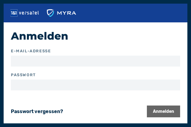Dialog Anmelden